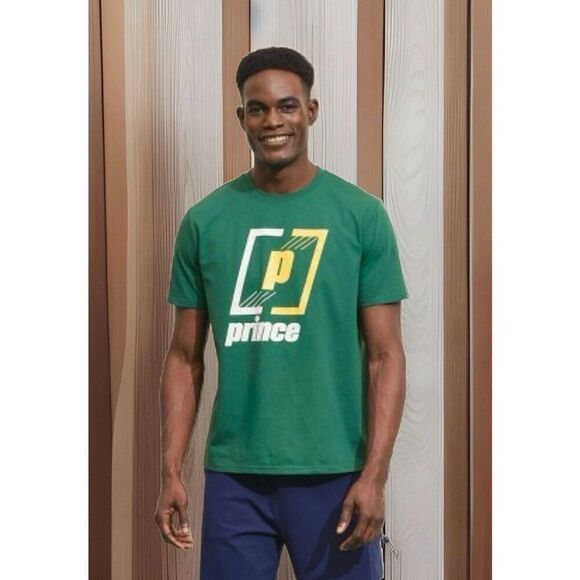 NWT Prince Pickleball Men's Green Graphic T-Shirt Size S Small - Picture 1 of 2